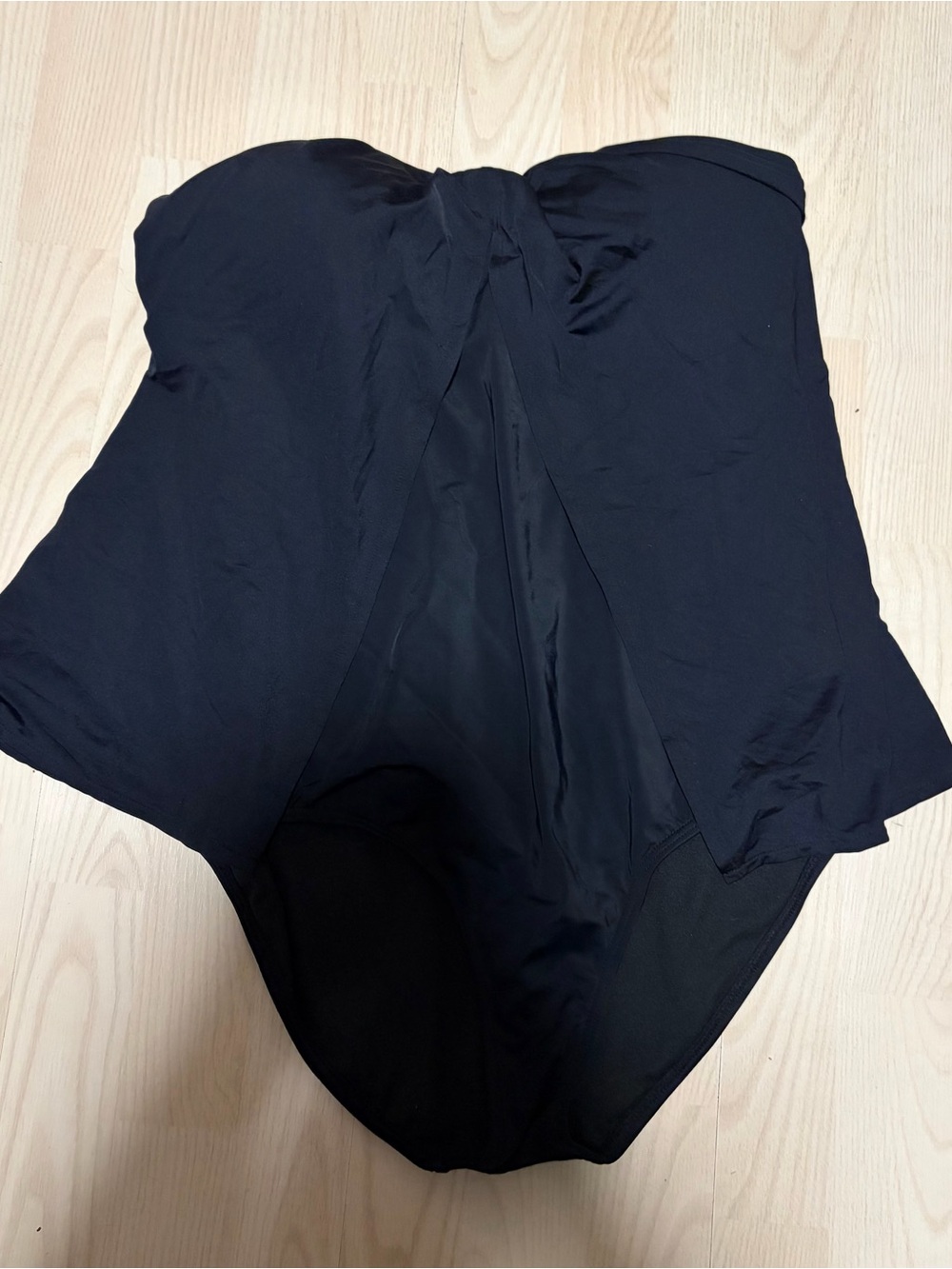 Jantzen Black Strapless One-Piece Swimsuit